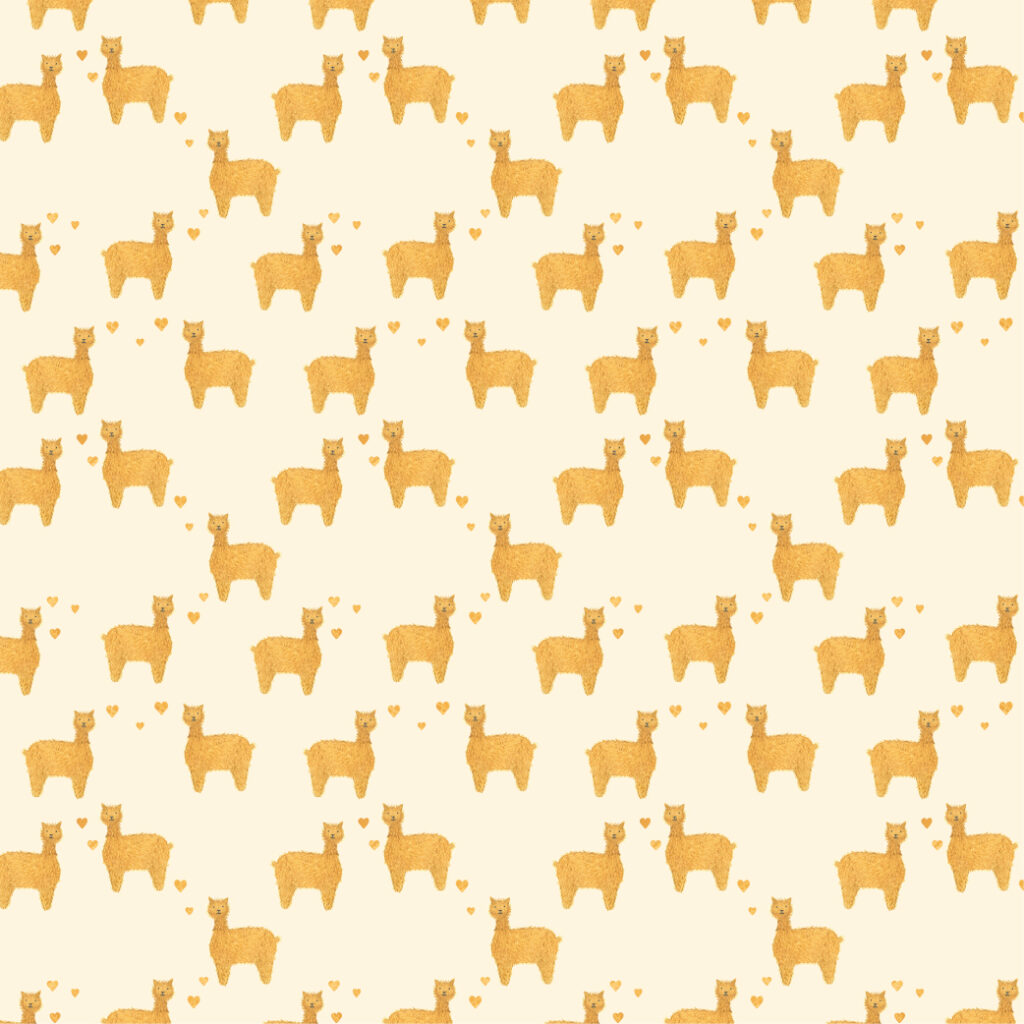 Llama Love - Flirting Llamas by Atelier Danielle