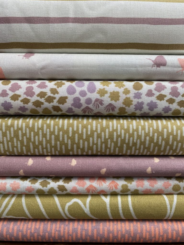 July flowers fabric collection