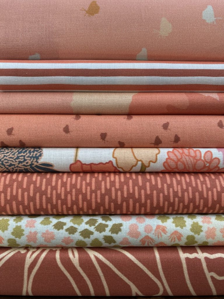 July flowers fabric collection