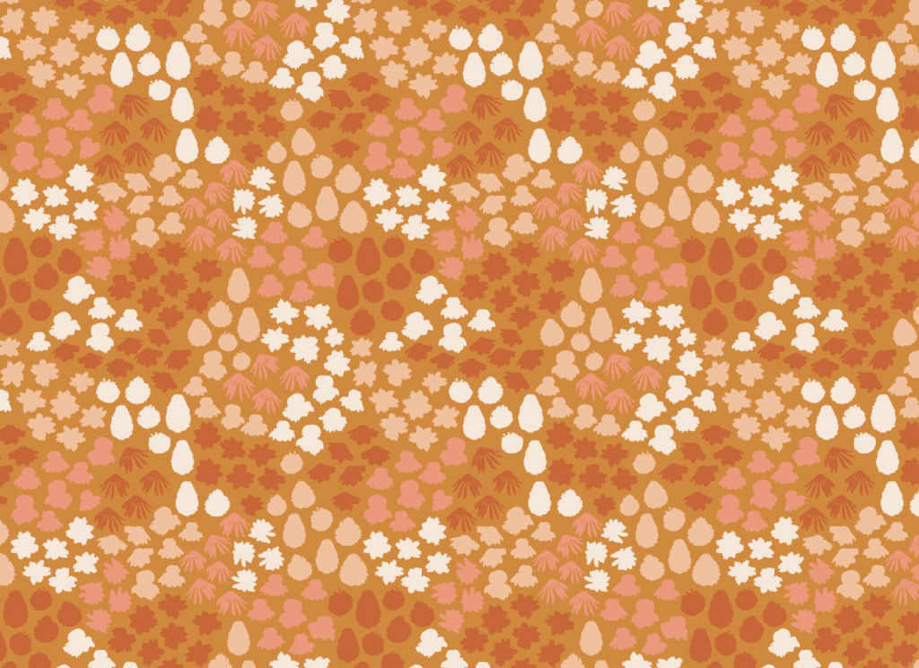 Fading flowers in Sunset by Atelier Danielle - Fall's enchantment fabric collections