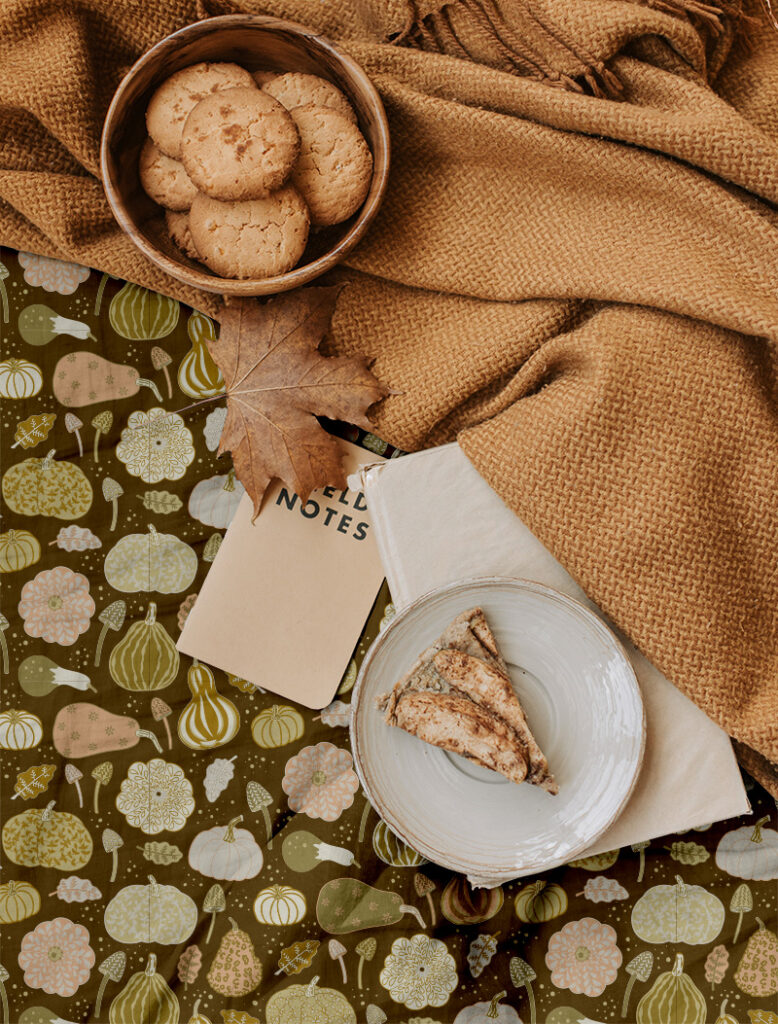 Boho Pumpkin blanket by Atelier Danielle