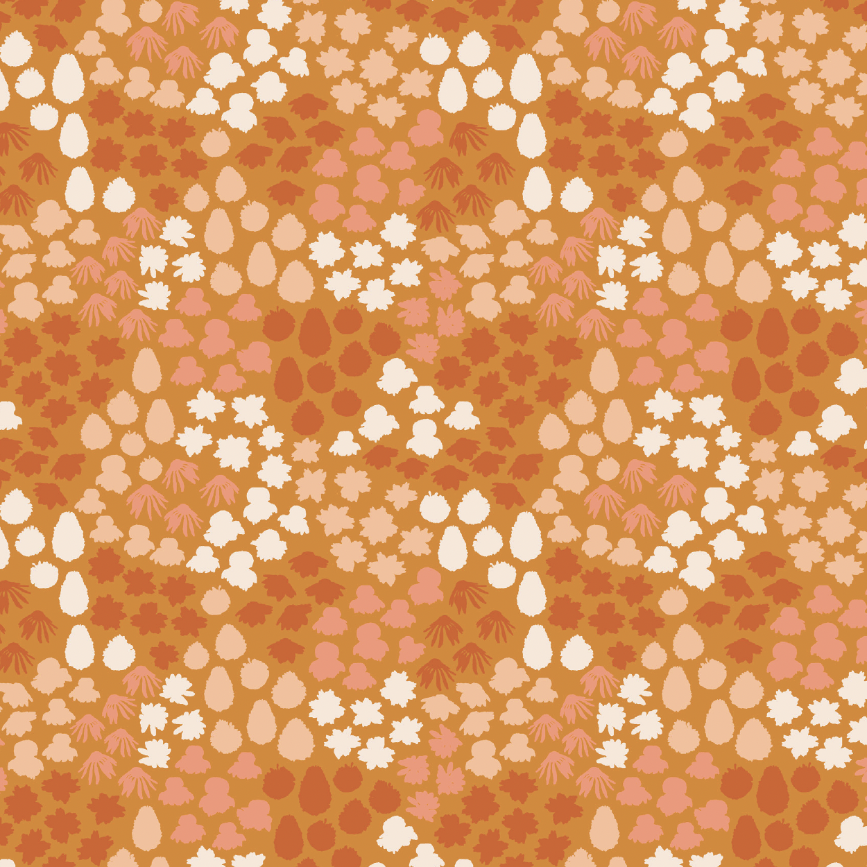 Fading flowers in Sunset by Atelier Danielle - Fall's enchantment fabric collections